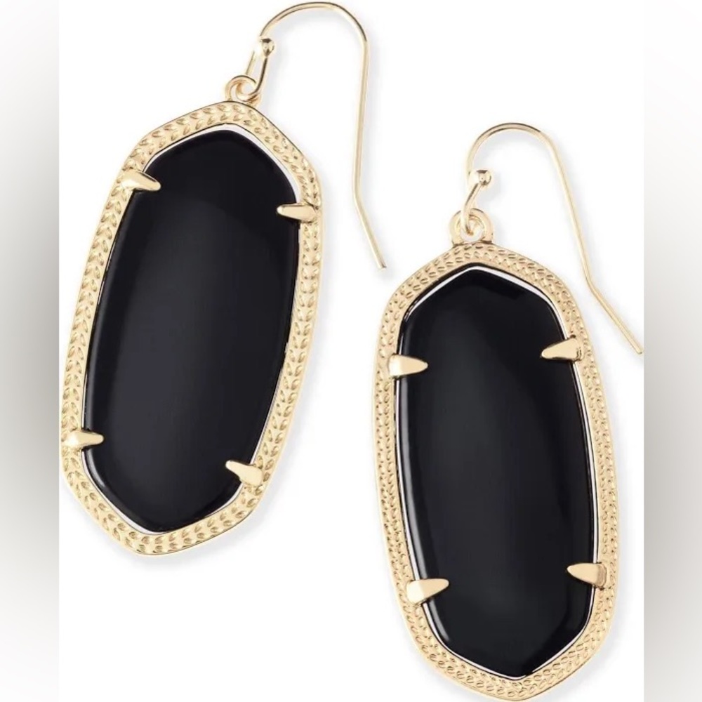 Kendra Scott black drop earrings